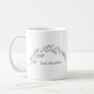 Einfach Atmen Minimalistische Botanische Tasse