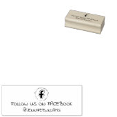 Einfach auf Facebook folgen, Social Media Gummistempel (Stempel)