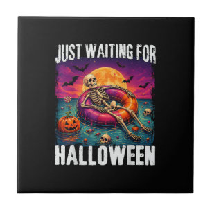 Einfach auf Halloween Sommer Skelett Männer Frau w Fliese