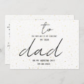 Einfach auf meinen Vater am Tag der Hochzeitsnahru (Vorne/Hinten)