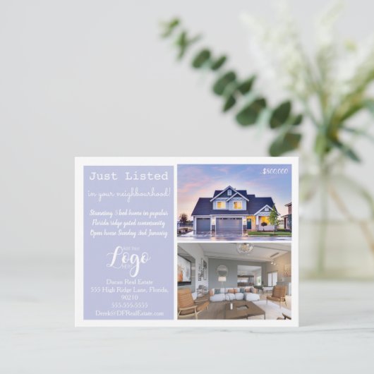 EINFACH AUFGEFÜHRTE Real Anwesen Marketing Postkar Postkarte (Stehend Vorderseite)