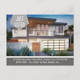 EINFACH AUFGELISTETE Postkarte für Real Anwesen