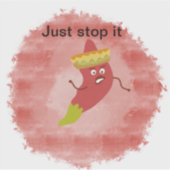 Einfach aufhören aufkleber (Vorderseite)