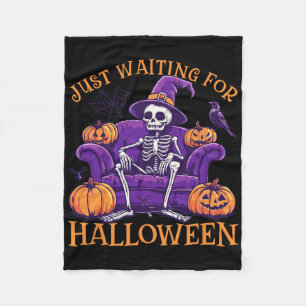 Einfach aufs Halloween-Shirt warten - Summerween l Fleecedecke