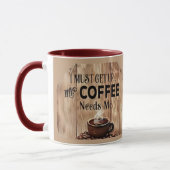Einfach aufstehen und Kaffeetasse – Lustiger Kaffe (Links)