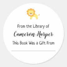 Einfach aus der Bibliothek Buchzeichens, Gelber Lö