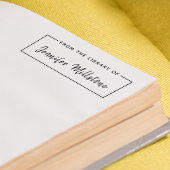 Einfach aus der Bibliothek mit handgeschriebenem S Permastempel