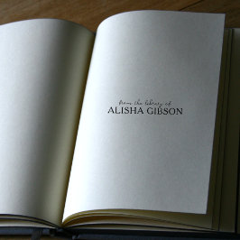 Einfach aus der Bibliothek von... Buch Gummistempel