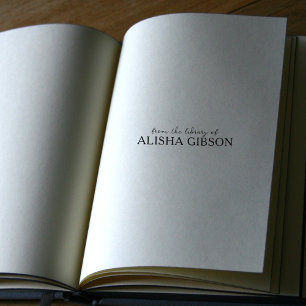 Einfach aus der Bibliothek von... Buch Gummistempel