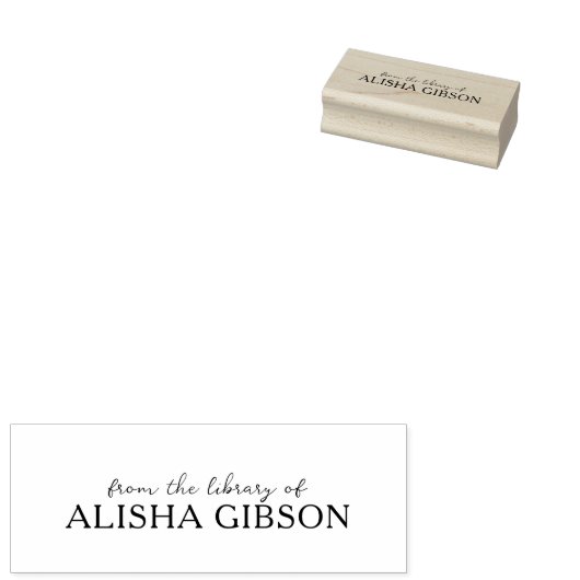 Einfach aus der Bibliothek von... Buch Gummistempel (Stempel)