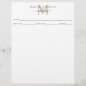 Einfach aus der Küche des Monogram Rezeptes (Vorderseite)