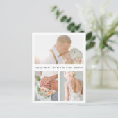 Einfach ausgedrückt | Hochzeitsszenario Foto Viele Postkarte (Stehend Vorderseite)