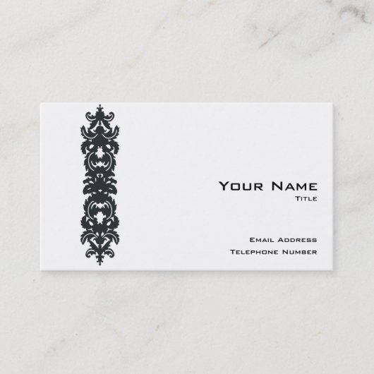 Einfach ausgefeilte Visitenkarte mit QR Code V (Vorderseite)