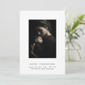 EINFACH | Baby-Ränder-Foto Ankündigung (Stehend Vorderseite)