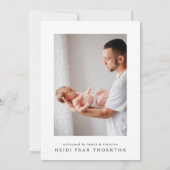 EINFACH | Baby-Ränder-Foto Ankündigung (Rückseite)