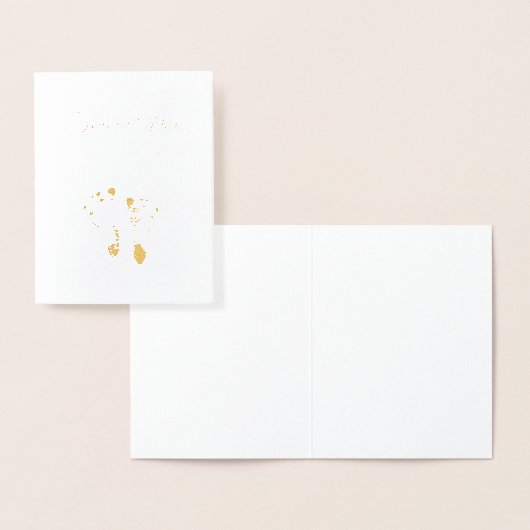 Einfach Baby Vielen Dank für die eleganten Fußspur Folienkarte (Anzeige)