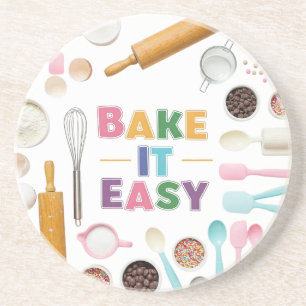 Einfach backen getränkeuntersetzer