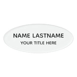 Einfach Basic Minimal Weiß Modern Schwarz Titel Namenschild
