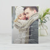 Einfach bearbeitbare Farbkarte Save the Date Dankeskarte (Stehend Vorderseite)