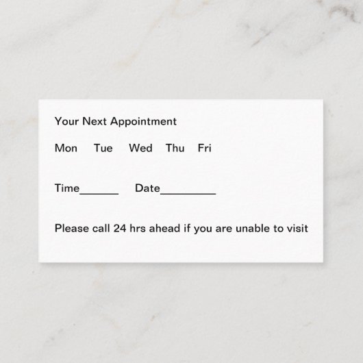 Einfach bearbeitbare Karten (Rückseite)