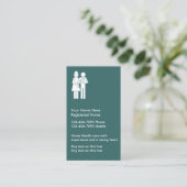 Einfach bearbeitbare Krankenversicherungskarten Visitenkarte (Stehend Vorderseite)