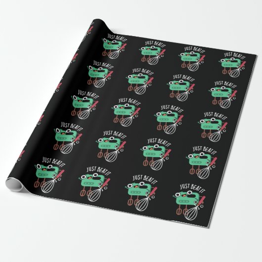 Einfach Beat It Lustiger Backpunsch Dunkler Hinter Geschenkpapier (Ungerollt)