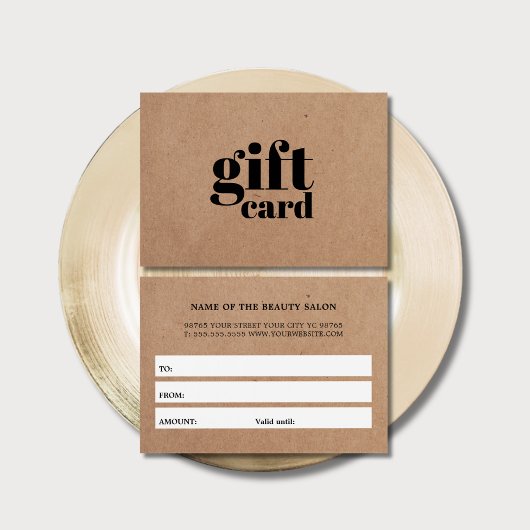 Einfach bedruckte Kraft Beauty White Stripes