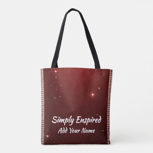 Einfach beflügeltes Starlite Red Wiederverwendbar Tasche (Rückseite)