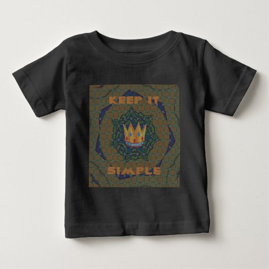 Einfach behalten: Das Royal Clarity Pattern Design Baby T-shirt (Vorderseite)