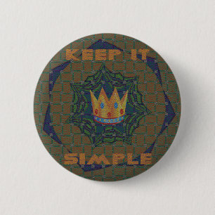 Einfach behalten: Das Royal Clarity Pattern Design Button