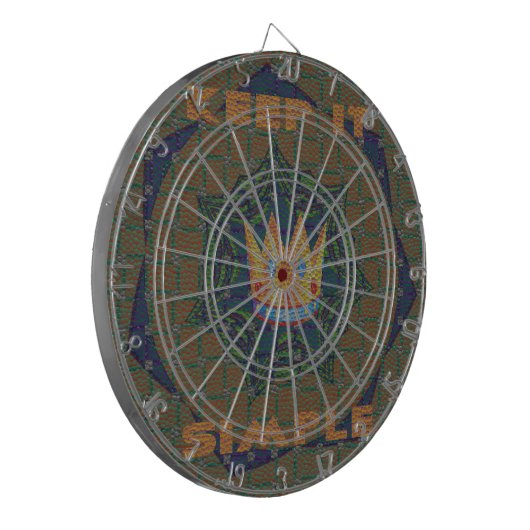 Einfach behalten: Das Royal Clarity Pattern Design Dartscheibe (Vorderseite Links)