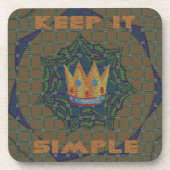 Einfach behalten: Das Royal Clarity Pattern Design Getränkeuntersetzer (Vorderseite)