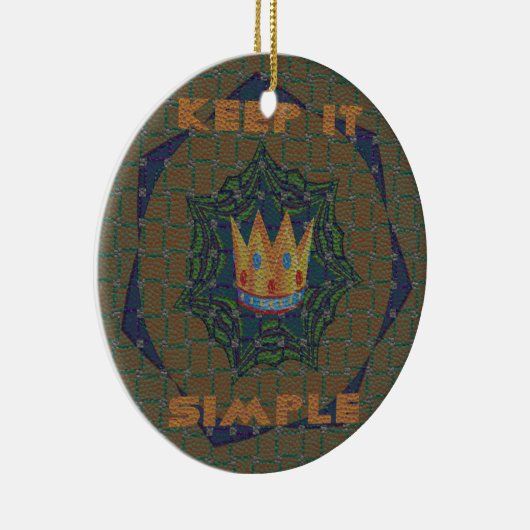 Einfach behalten: Das Royal Clarity Pattern Design Keramik Ornament (Rechts)