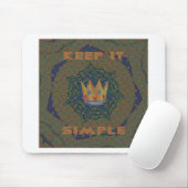 Einfach behalten: Das Royal Clarity Pattern Design Mousepad (Mit Mouse)