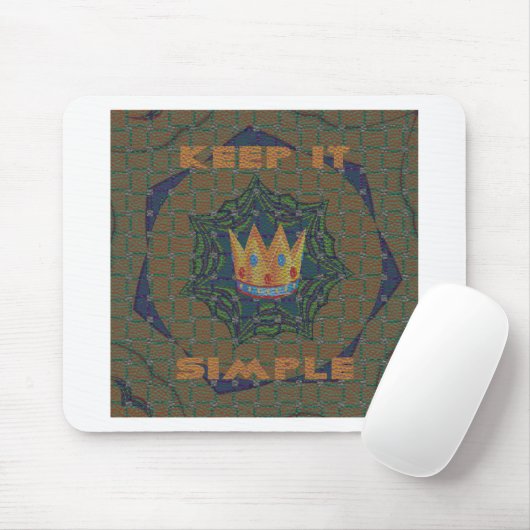 Einfach behalten: Das Royal Clarity Pattern Design Mousepad (Mit Mouse)