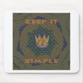 Einfach behalten: Das Royal Clarity Pattern Design Mousepad (Vorne)