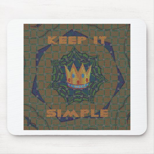 Einfach behalten: Das Royal Clarity Pattern Design Mousepad (Vorne)