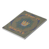 Einfach behalten: Das Royal Clarity Pattern Design Notizblock (Rotiert)