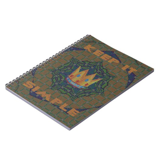 Einfach behalten: Das Royal Clarity Pattern Design Notizblock (Linke Seite)