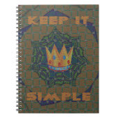 Einfach behalten: Das Royal Clarity Pattern Design Notizblock (Vorderseite)