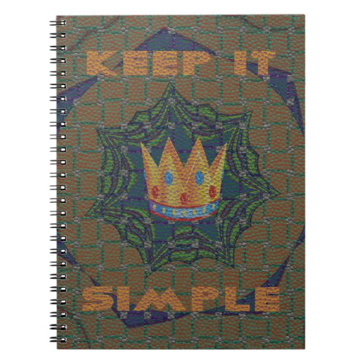 Einfach behalten: Das Royal Clarity Pattern Design Notizblock (Vorderseite)