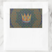 Einfach behalten: Das Royal Clarity Pattern Design Rechteckiger Aufkleber (Tasche)