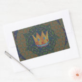 Einfach behalten: Das Royal Clarity Pattern Design Rechteckiger Aufkleber (Umschlag)