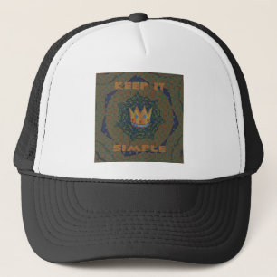Einfach behalten: Das Royal Clarity Pattern Design Truckerkappe
