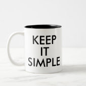 Einfach behalten | Funny Spaß Joke Slogan Tasse (Links)