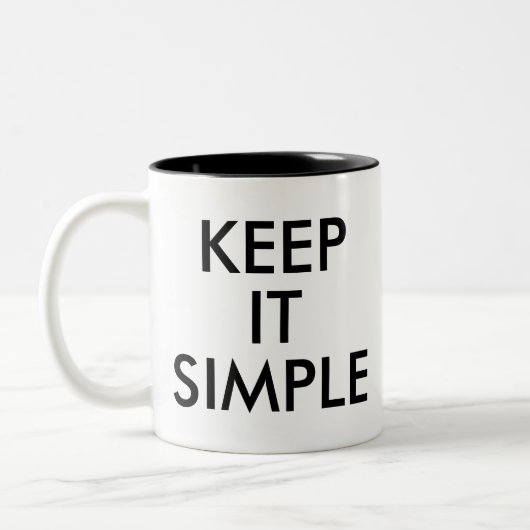 Einfach behalten | Funny Spaß Joke Slogan Tasse (Links)