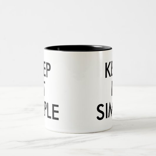 Einfach behalten | Funny Spaß Joke Slogan Tasse (Mittel)