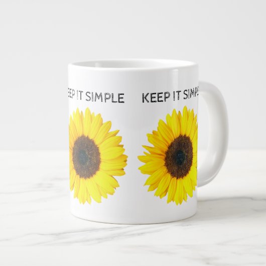 Einfach behalten Jumbo-Tasse (Vorderseite Rechts)