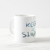 Einfach behalten kaffeetasse (Vorderseite Links)