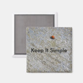 Einfach behalten magnet (Vorderseite/Rückseite)